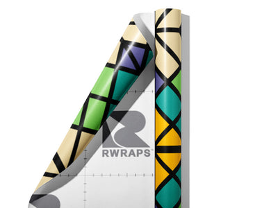 Father Chill Retro Wrap Film Sheets~Rwraps Series 914 Father Chill Retro Scrolled Sheet~3