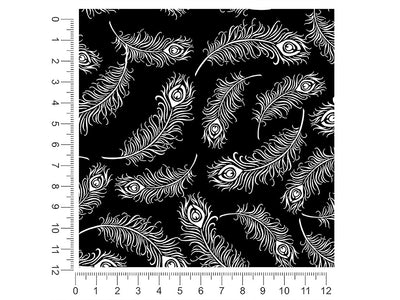 feathered midnight bird 1ft x 1ft Craft Sheets