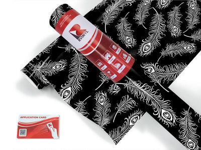 feathered midnight bird Craft Vinyl Roll