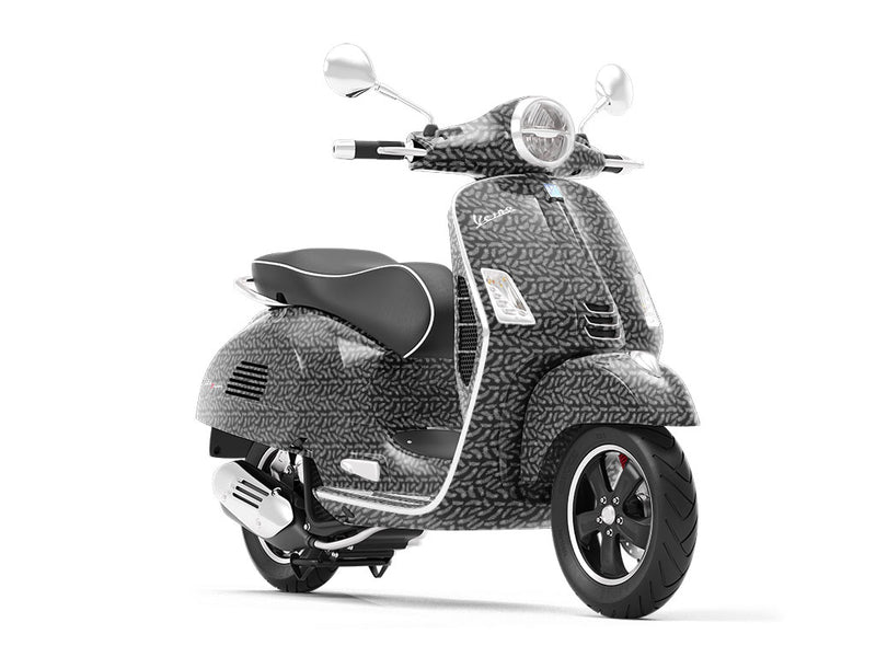 Feathered Midnight Birds Vespa Scooter Wrap Film