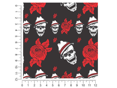 fedora skull skull and bones 1ft x 1ft Craft Sheets