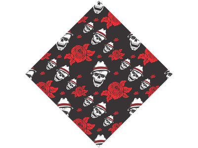 Fedora Skull Halloween Vinyl Wrap Pattern