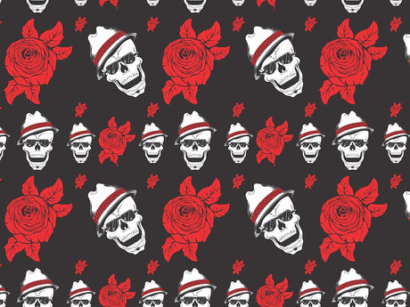 Fedora Skull Halloween Vinyl Wrap Pattern~Rwraps Series 914 Digitally Printed Vinyl Wrap~0