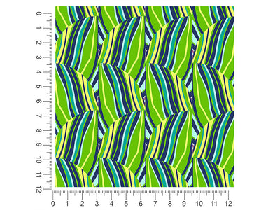 fern fronds art deco 1ft x 1ft Craft Sheets