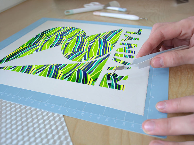 fern fronds art deco Easy Weed Craft Vinyl