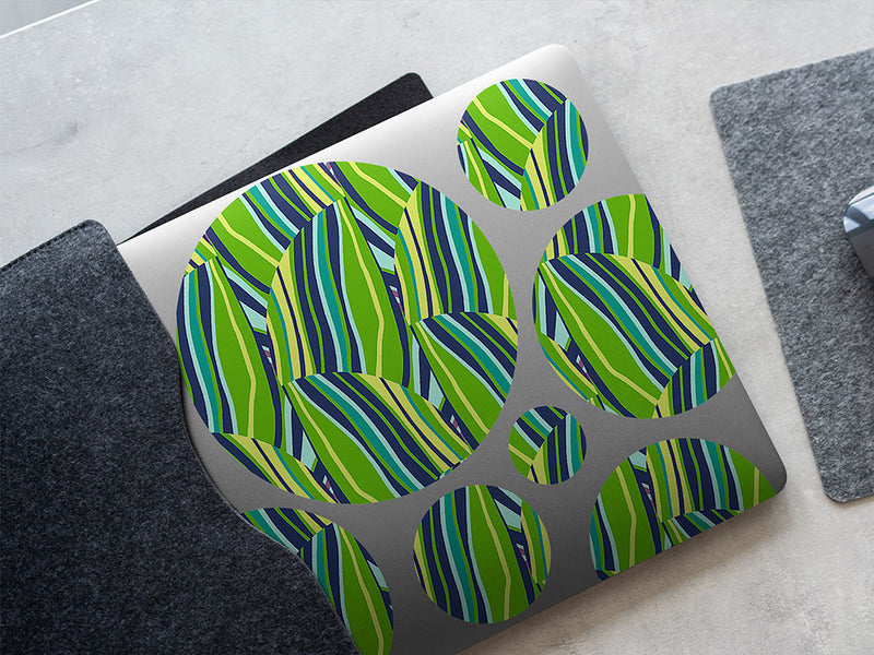fern fronds art deco DIY Laptop Stickers