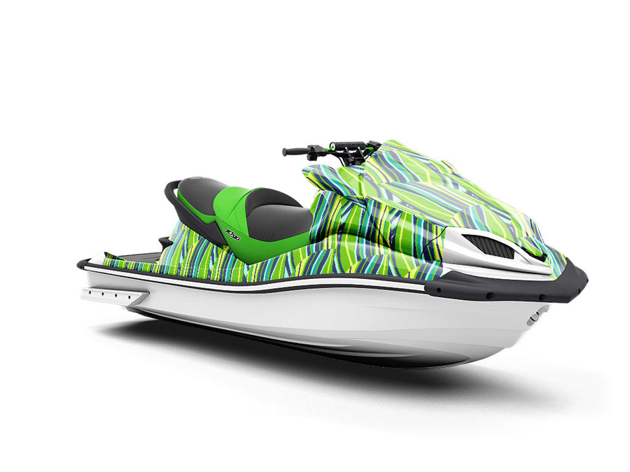 Fern Fronds Art Deco Jet Ski Vinyl Customized Wrap