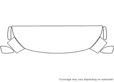 124 spider Avery Dennison Clear Bra Hood Precut PPF Diagram