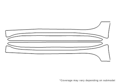 124 spider Avery Dennison Clear Bra Door Cup Precut PPF Diagram