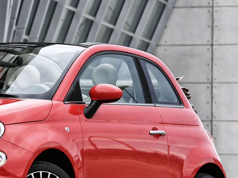 fiat 500 2012-2019 Carbon Fiber Pillar Cover Diagram