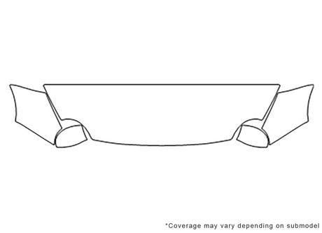 500 Avery Dennison Clear Bra Hood Precut PPF Diagram