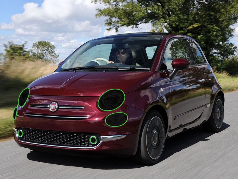 fiat 500 2012-2019 Headlight Tint Location