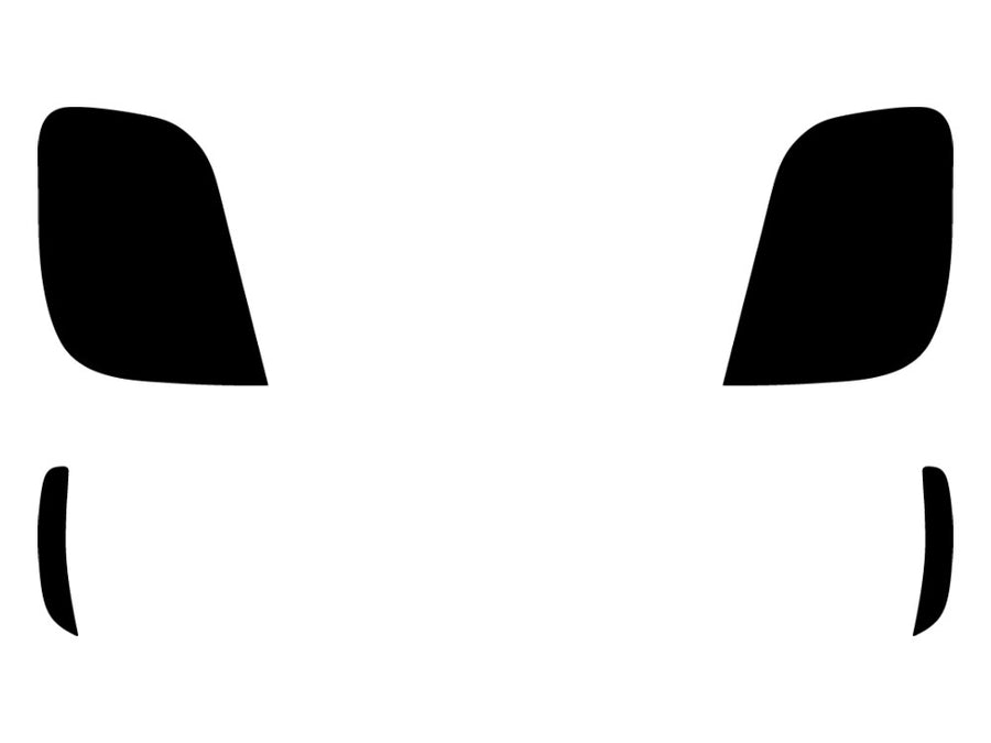 500 (abarth) Precut Tail Light Tint Diagram