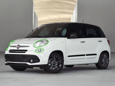 fiat 500l 2014-2020 Headlight Protection Installation Location