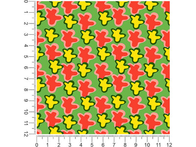 field frolic abstract geometric 1ft x 1ft Craft Sheets