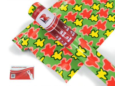field frolic abstract geometric Craft Vinyl Roll