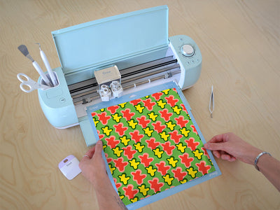 field frolic abstract geometric Cricut Compatible Vinyl