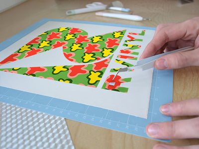 field frolic abstract geometric Easy Weed Craft Vinyl