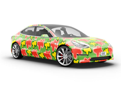 Field Frolic Abstract Vehicle Vinyl Wrap