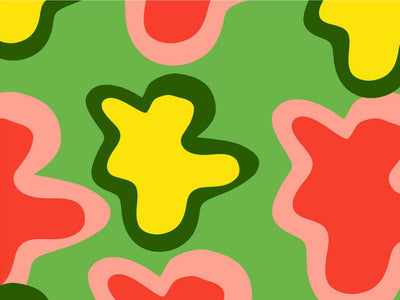 Field Frolic Abstract Vinyl Wrap Pattern~Rwraps Series 914 Digitally Printed Vinyl Wrap~0