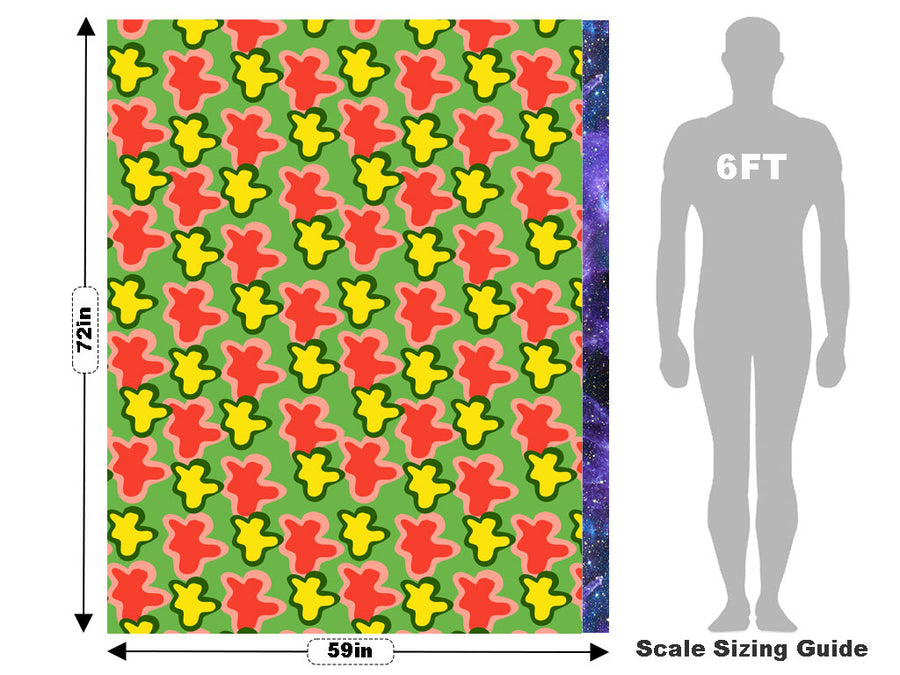 Field Frolic Abstract Vehicle Wrap Scale~Rwraps Series 914 Field Frolic Abstract Measurements~1