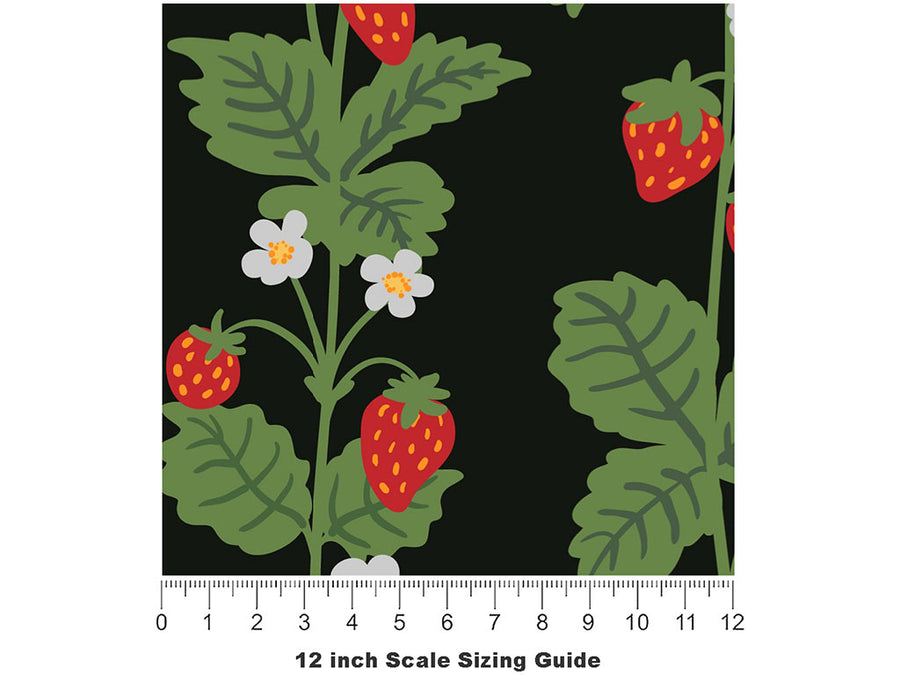 Fields Forever Fruit Vinyl Film Pattern Size 12 inch Scale~Rwraps Fields Forever Fruit Sizing Chart~2