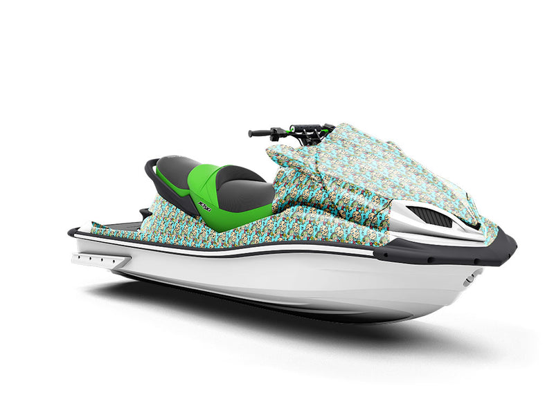 Fiendish Family Zombie Jet Ski Vinyl Customized Wrap