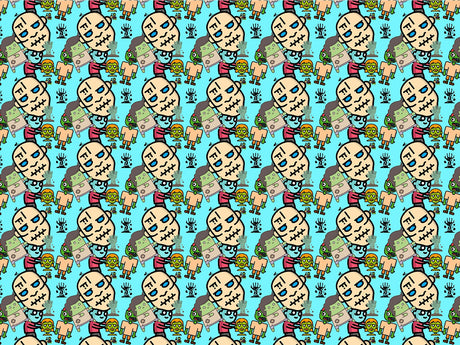 Fiendish Family Zombie Vinyl Wrap Pattern~Rwraps Series 914 Digitally Printed Vinyl Wrap~0