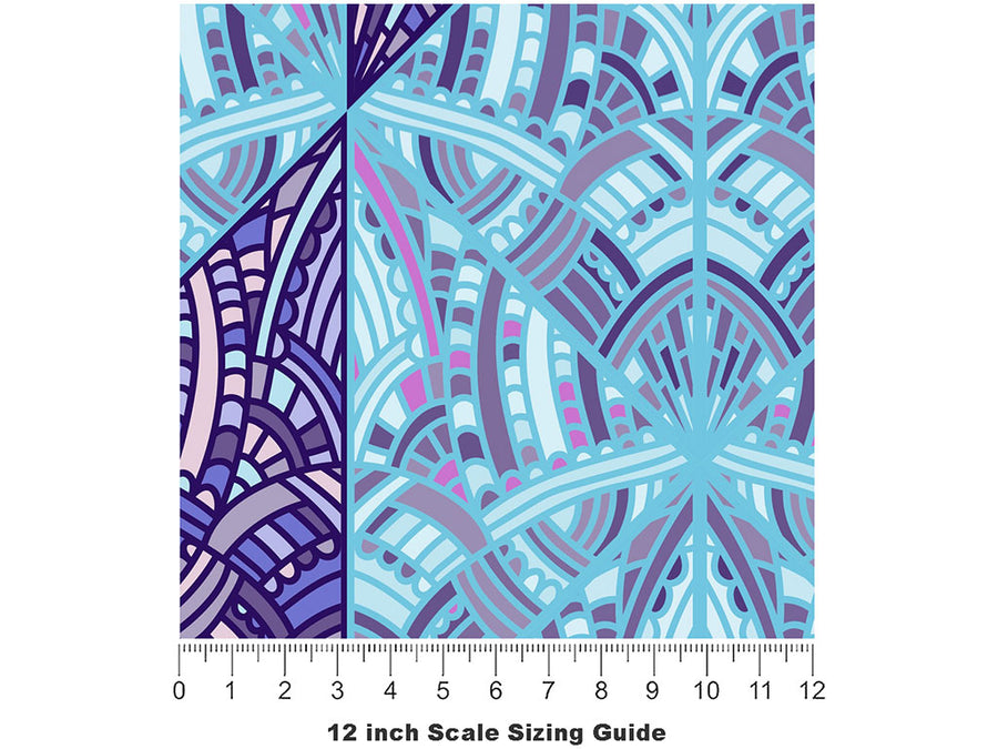 Fierce Allies Art Deco Vinyl Film Pattern Size 12 inch Scale~Rwraps Fierce Allies Art Deco Sizing Chart~2