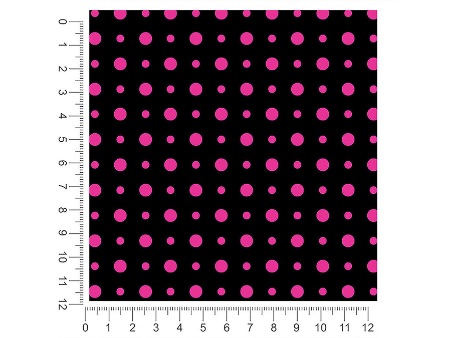 fierce fuchsia polka dot 1ft x 1ft Craft Sheets
