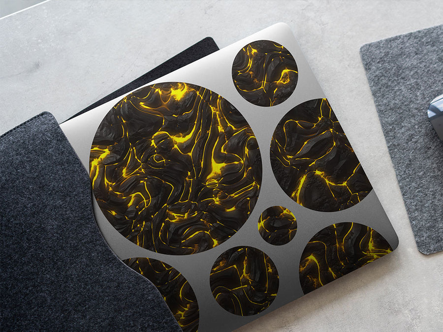 fiery discharge lava DIY Laptop Stickers