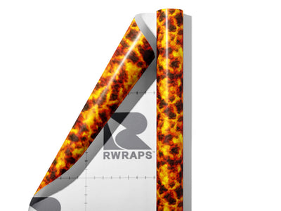 Fiery Dungeon Lava Wrap Film Sheets~Rwraps Series 914 Fiery Dungeon Lava Scrolled Sheet~3