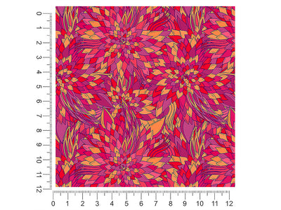fiery eyes floral 1ft x 1ft Craft Sheets