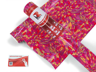 fiery eyes floral Craft Vinyl Roll