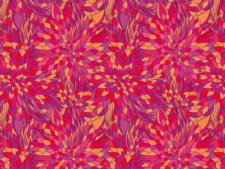 Fiery Eyes Floral Vinyl Wrap Pattern~Rwraps Series 914 Digitally Printed Vinyl Wrap~0