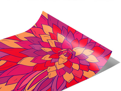 Fiery Eyes Floral Vinyl Wraps~Rwraps Series 914 Digitally Printed Vinyl Wrap~0