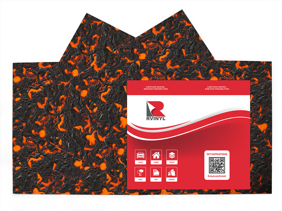 fiery fate lava Craft Vinyl Sheet Pack