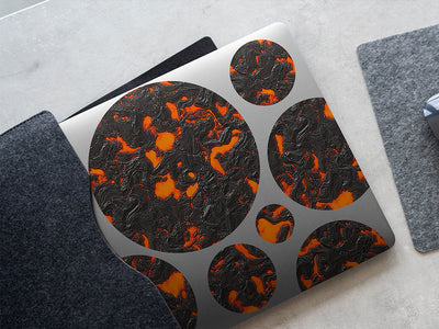 fiery fate lava DIY Laptop Stickers