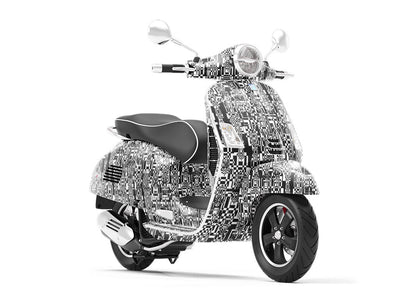 File Corrupt Technology Vespa Scooter Wrap Film