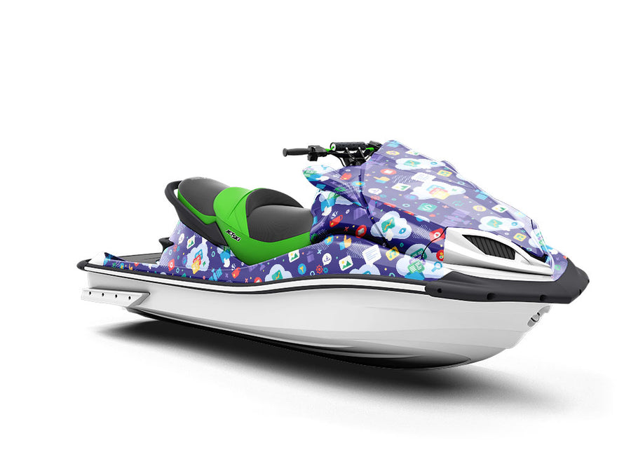 File Share Technology Jet Ski Vinyl Customized Wrap