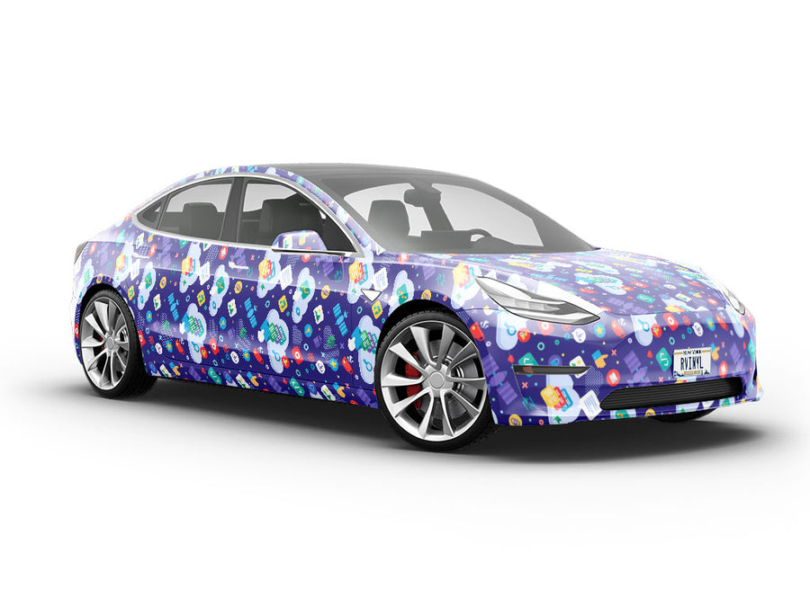 File Share Technology Vehicle Vinyl Wrap