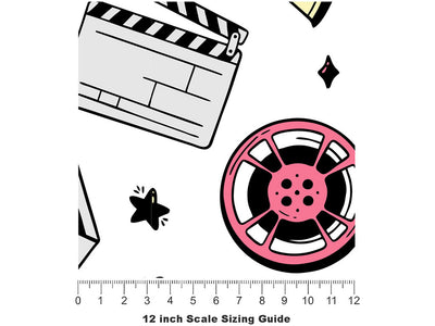 Film Essentials Movie Vinyl Film Pattern Size 12 inch Scale~Rwraps Film Essentials Movie Sizing Chart~2