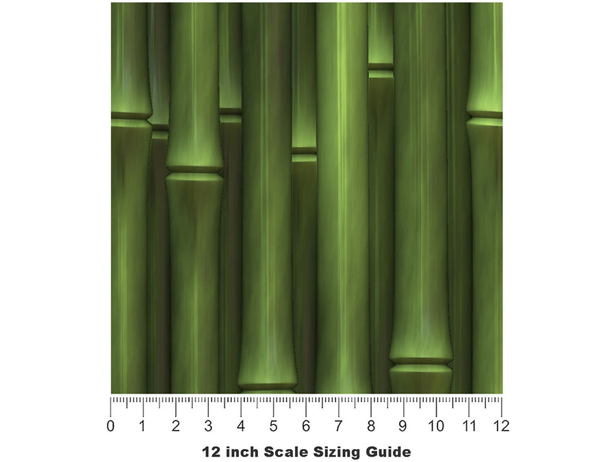 Fine Fishpole Bamboo Vinyl Film Pattern Size 12 inch Scale~Rwraps Fine Fishpole Bamboo Sizing Chart~2