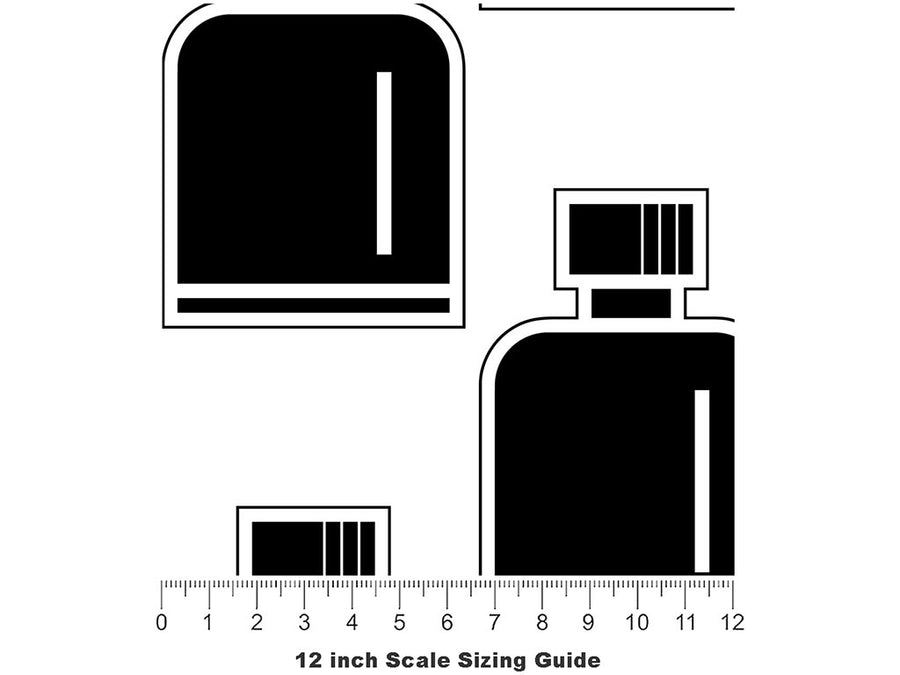 Fine Year Alcohol Vinyl Film Pattern Size 12 inch Scale~Rwraps Fine Year Alcohol Sizing Chart~2