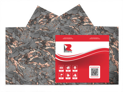 fior di bosco gray marble stone Craft Vinyl Sheet Pack