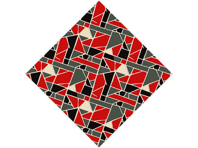 Fire Bricks Mosaic Vinyl Wrap Pattern