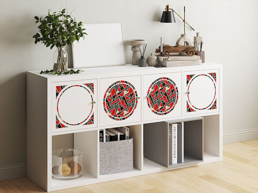 fire bricks mosaic DIY Furniture Stickers