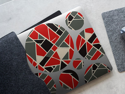 fire bricks mosaic DIY Laptop Stickers