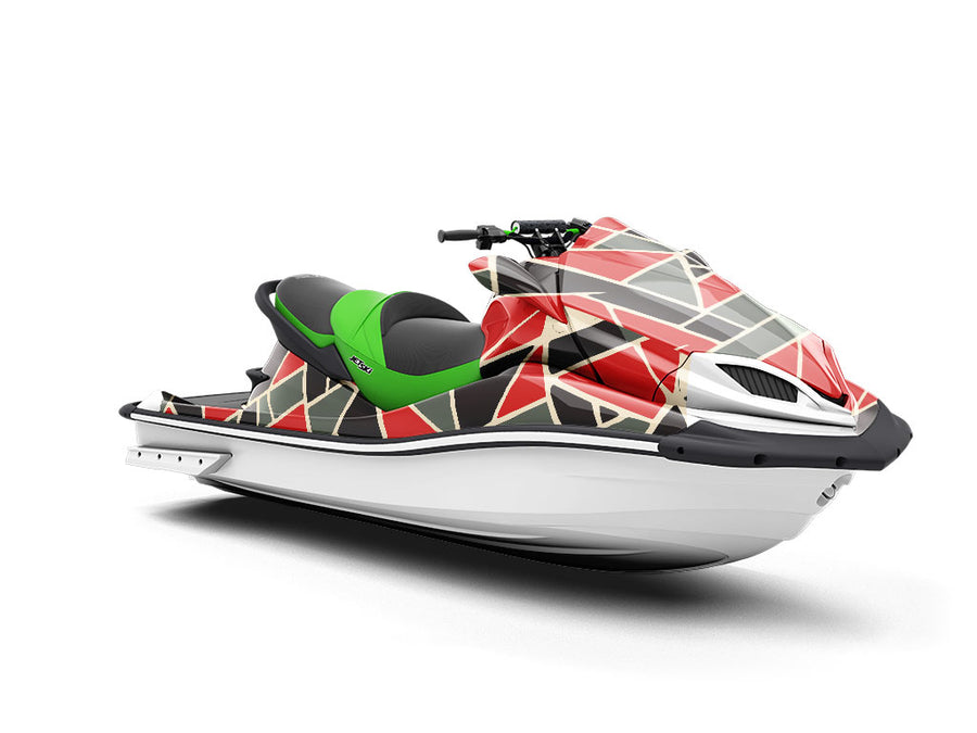 Fire Bricks Mosaic Jet Ski Vinyl Customized Wrap
