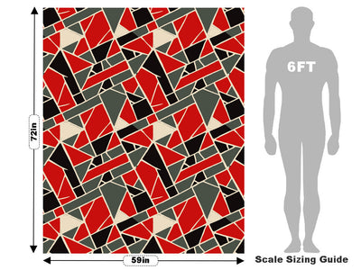 Fire Bricks Mosaic Vehicle Wrap Scale~Rwraps Series 914 Fire Bricks Mosaic Measurements~1
